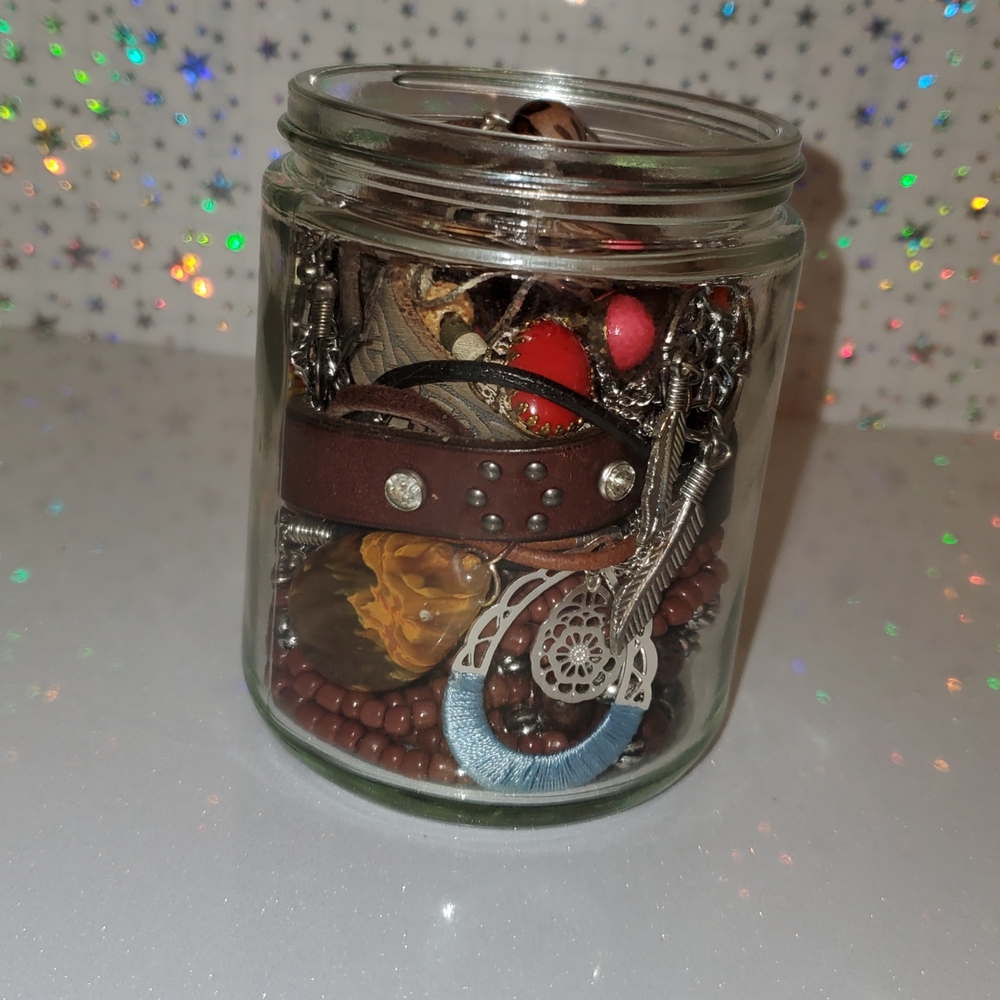 Cowgirl themed Jewelry Jar